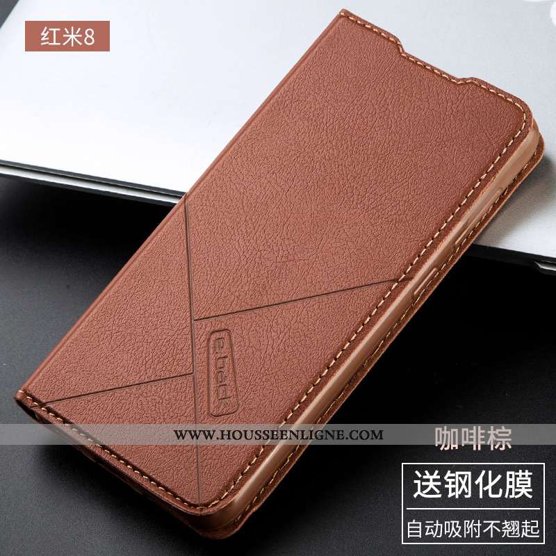 Étui Xiaomi Redmi 8 Protection Cuir Petit Fluide Doux Silicone Téléphone Portable Coque Rose