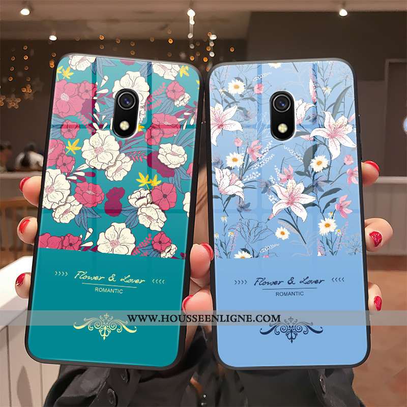 Étui Xiaomi Redmi 8a Charmant Ultra Légère Net Rouge Coque Mode Tout Compris Bleu