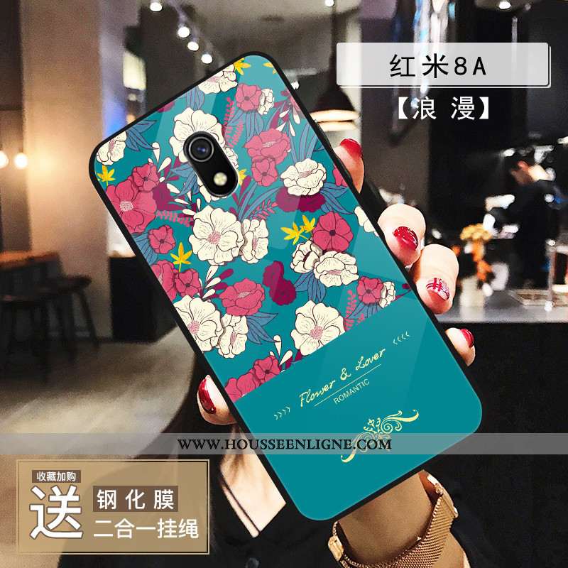 Étui Xiaomi Redmi 8a Charmant Ultra Légère Net Rouge Coque Mode Tout Compris Bleu