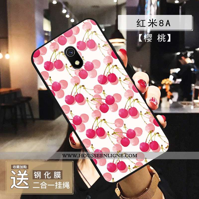 Étui Xiaomi Redmi 8a Charmant Ultra Légère Net Rouge Coque Mode Tout Compris Bleu