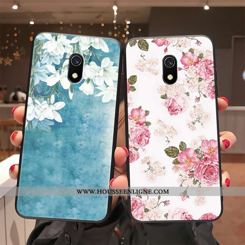 Étui Xiaomi Redmi 8a Charmant Ultra Légère Net Rouge Coque Mode Tout Compris Bleu