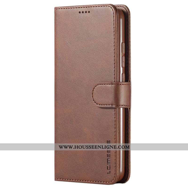 Étui Xiaomi Redmi 8a Cuir Silicone Tempérer Coque Clamshell Téléphone Portable Incassable Marron