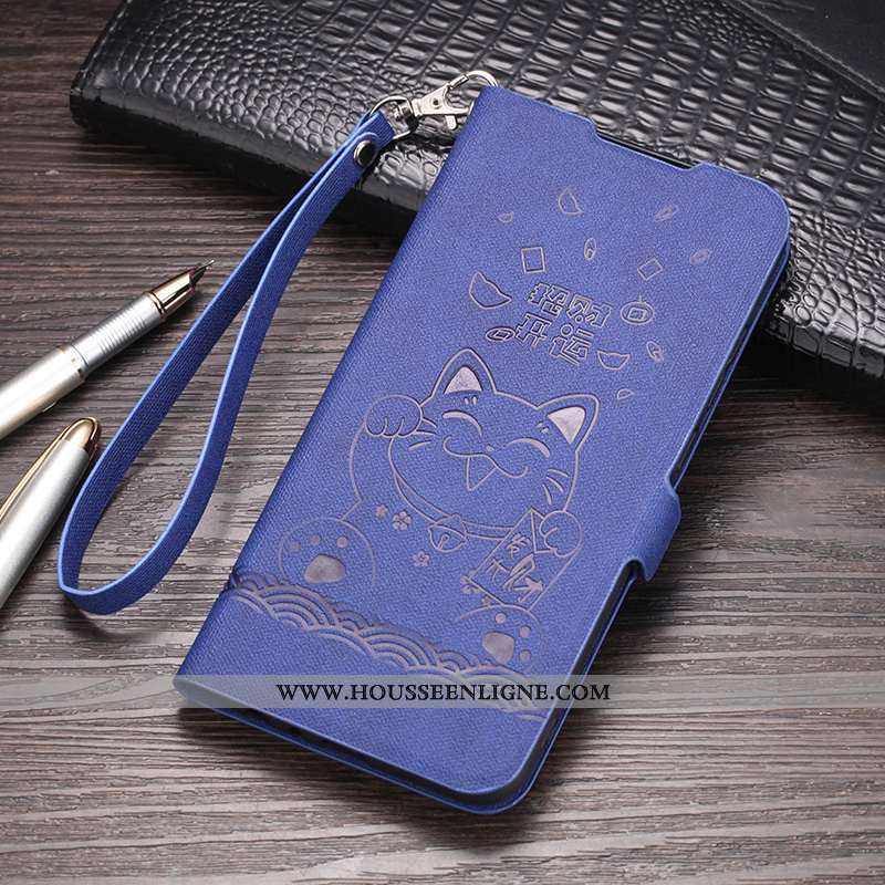 Étui Xiaomi Redmi 8a Fluide Doux Silicone Petit Coque Tout Compris Protection Bleu Foncé