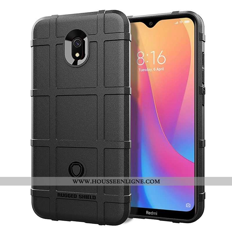 Étui Xiaomi Redmi 8a Fluide Doux Silicone Rouge Personnalité Net Rouge Tendance Noir