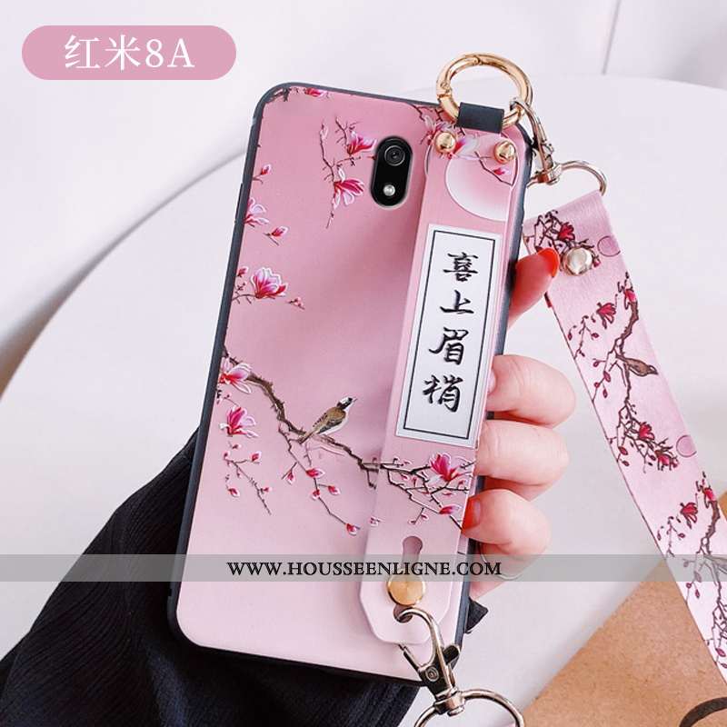 Étui Xiaomi Redmi 8a Mode Personnalité Ultra Tendance Style Chinois Créatif Gaufrage Blanche