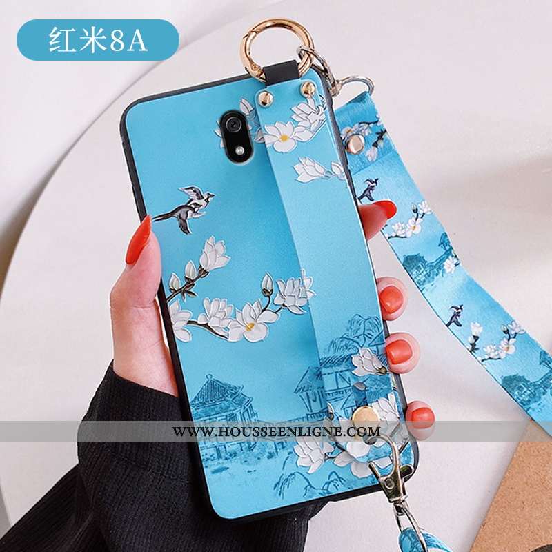 Étui Xiaomi Redmi 8a Mode Personnalité Ultra Tendance Style Chinois Créatif Gaufrage Blanche