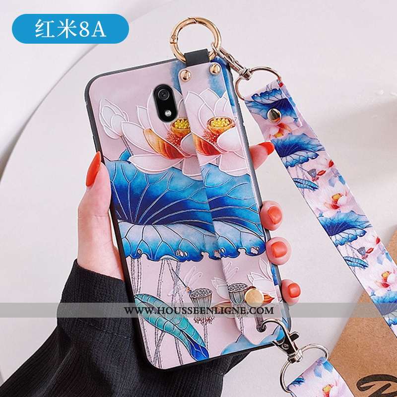 Étui Xiaomi Redmi 8a Mode Personnalité Ultra Tendance Style Chinois Créatif Gaufrage Blanche