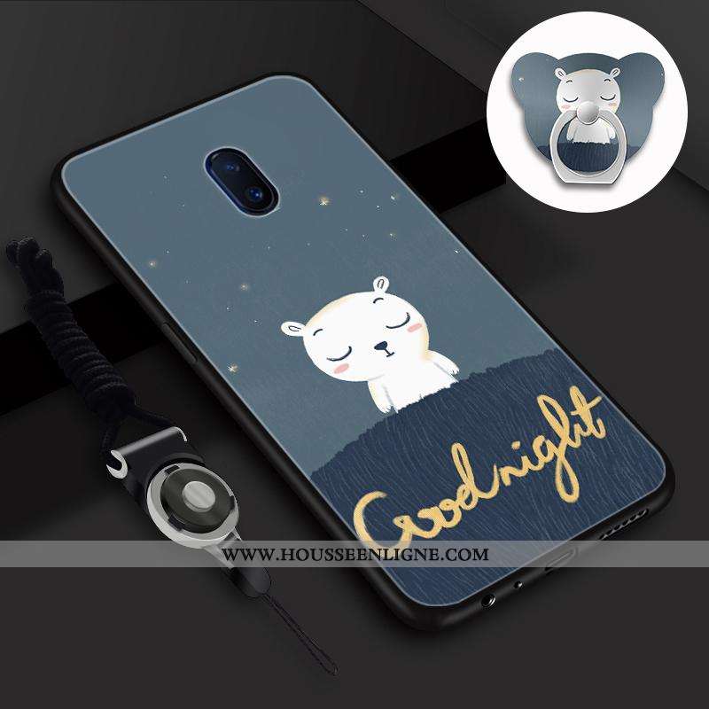 Étui Xiaomi Redmi 8a Silicone Protection Rouge Membrane Bleu Fluide Doux