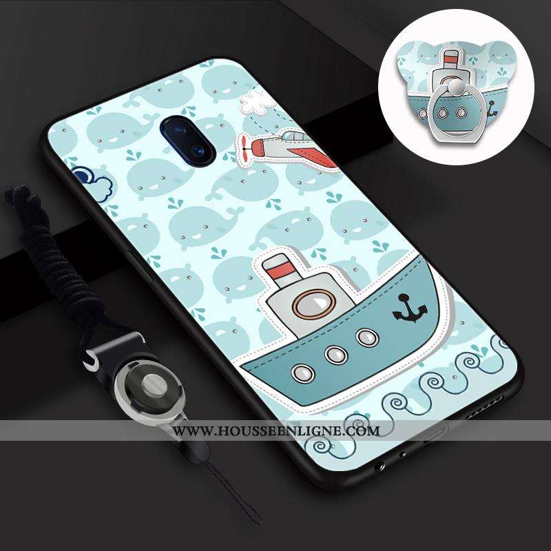 Étui Xiaomi Redmi 8a Silicone Protection Rouge Membrane Bleu Fluide Doux