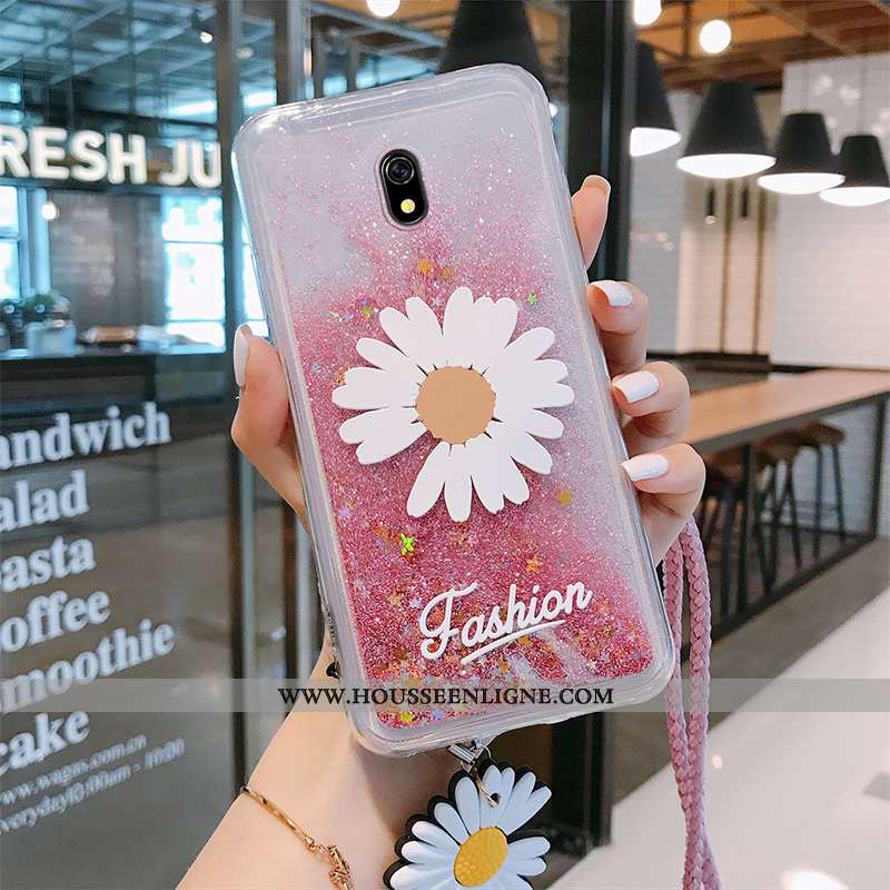Étui Xiaomi Redmi 8a Tendance Silicone Net Rouge Incassable Personnalité Téléphone Portable Violet