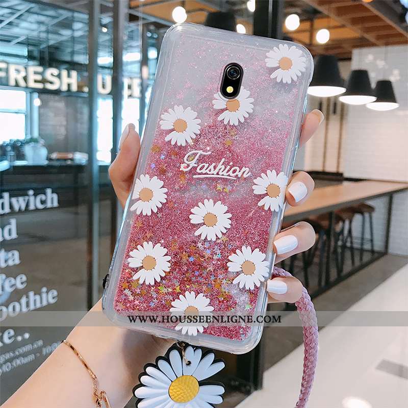 Étui Xiaomi Redmi 8a Tendance Silicone Net Rouge Incassable Personnalité Téléphone Portable Violet