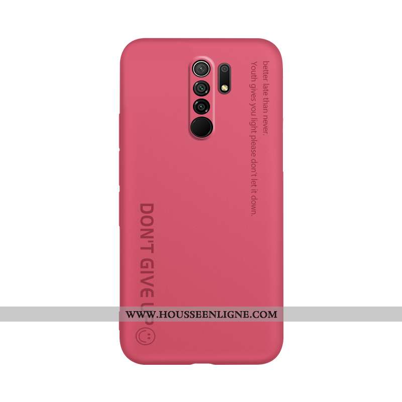 Étui Xiaomi Redmi 9 Tendance Légère Protection Tout Compris Délavé En Daim Ornements Suspendus Lettr
