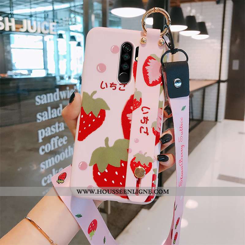 Étui Xiaomi Redmi 9 Tendance Silicone Protection Net Rouge Fruit Petit Jaune