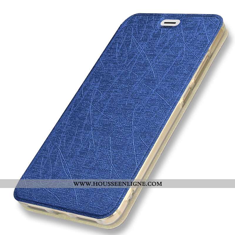 Étui Xiaomi Redmi 9a Cuir Fluide Doux Rouge Protection Silicone Tout Compris Bleu