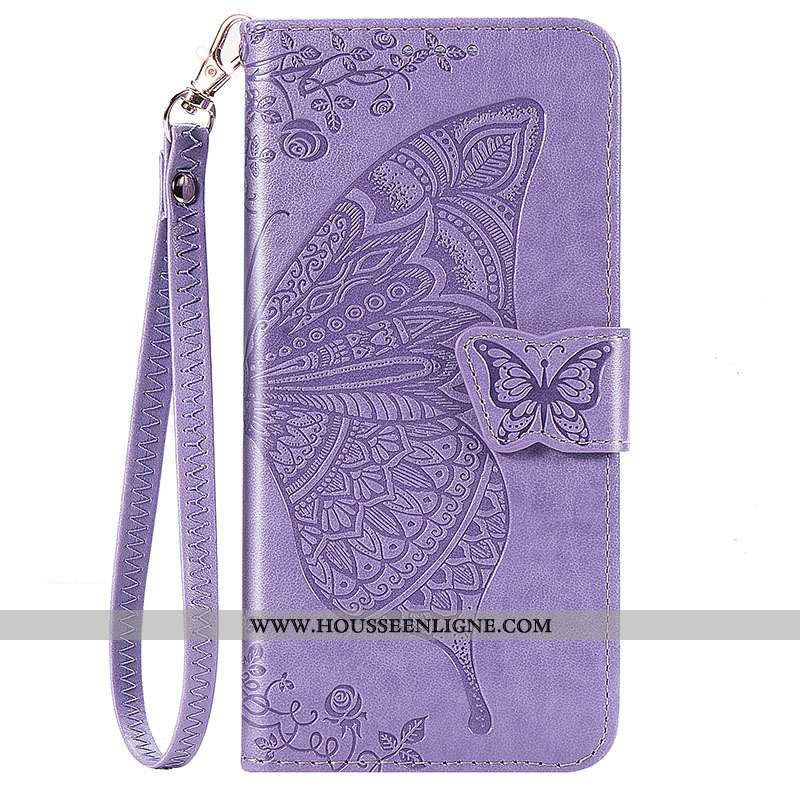 Étui Xiaomi Redmi 9a Fluide Doux Protection Coque Housse Cuir Tout Compris Rouge Violet