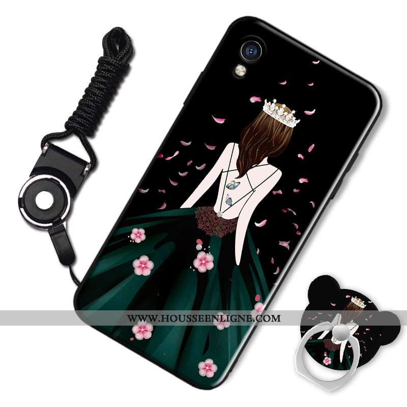 Étui Xiaomi Redmi 9a Fluide Doux Silicone Blanc Téléphone Portable Charmant Amoureux Coque Blanche