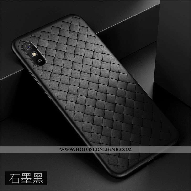 Étui Xiaomi Redmi 9a Fluide Doux Silicone Tout Compris Légère Rouge Incassable Tissage