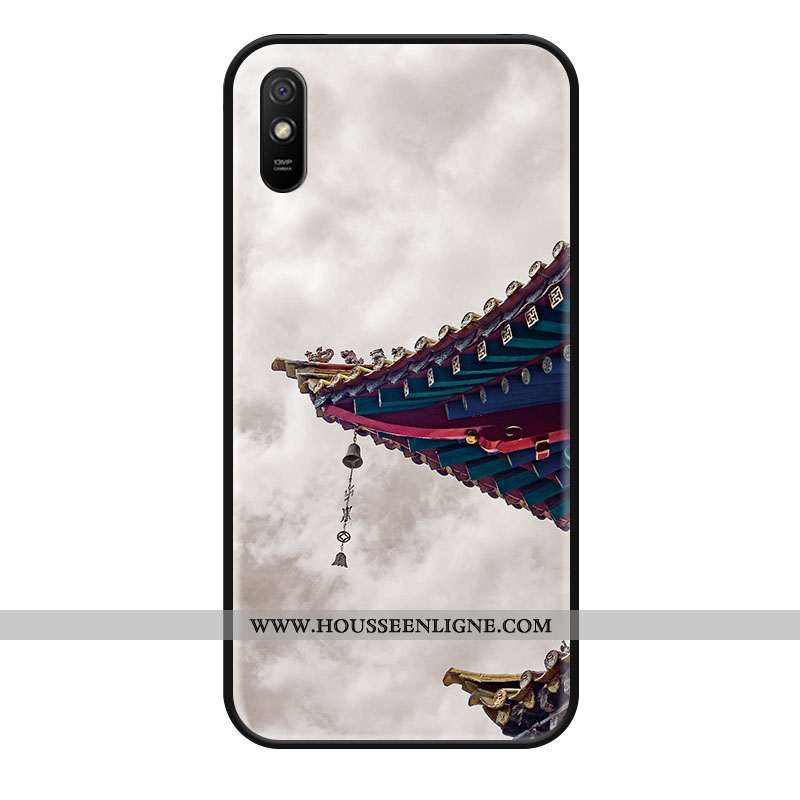 Étui Xiaomi Redmi 9a Protection Ornements Suspendus Personnalité Vent Gris Incassable Tendance