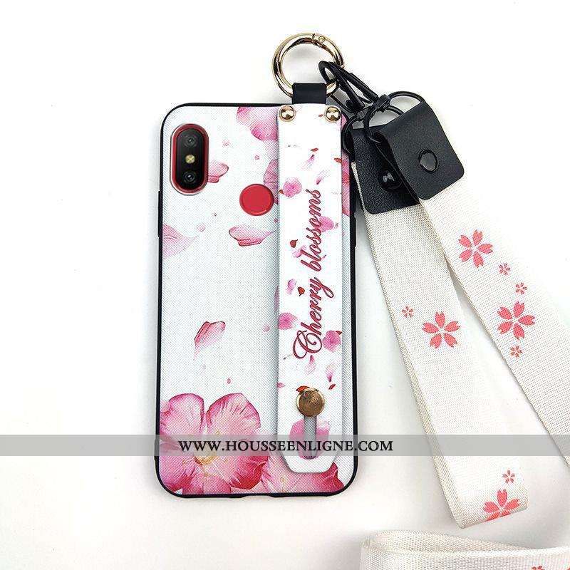 Étui Xiaomi Redmi Note 5 Ornements Suspendus Fluide Doux Blanc Coque Rouge Frais Support Blanche