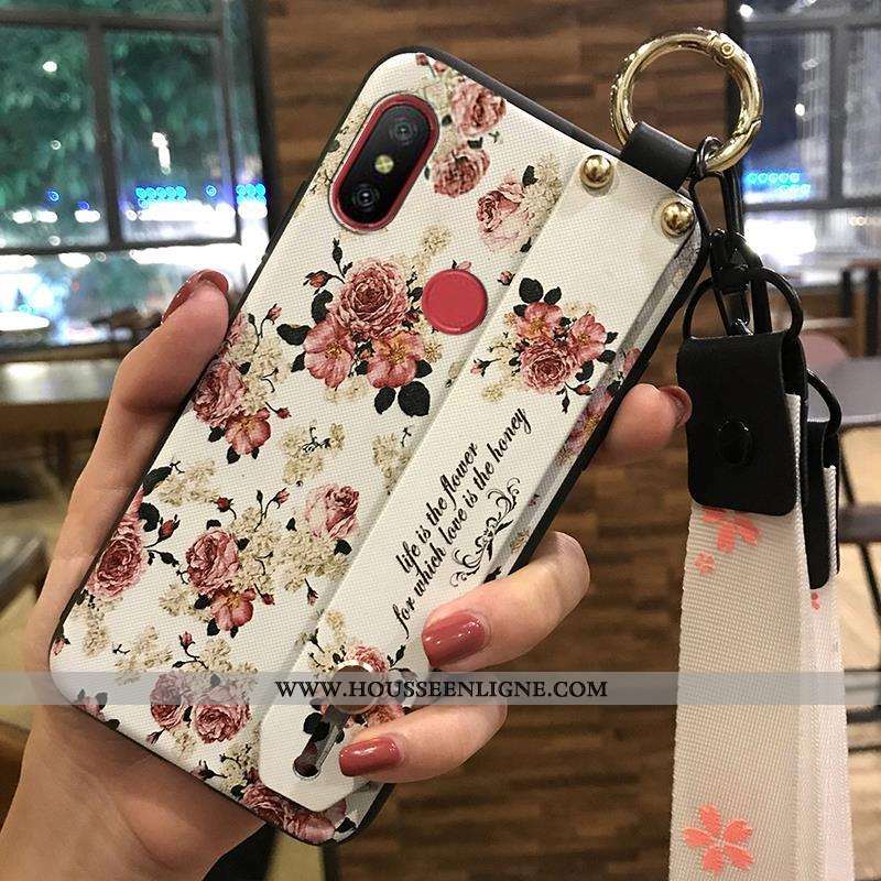Étui Xiaomi Redmi Note 5 Ornements Suspendus Fluide Doux Blanc Coque Rouge Frais Support Blanche