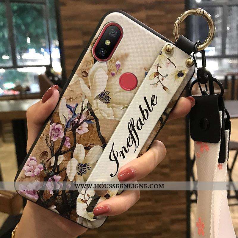 Étui Xiaomi Redmi Note 5 Ornements Suspendus Fluide Doux Blanc Coque Rouge Frais Support Blanche