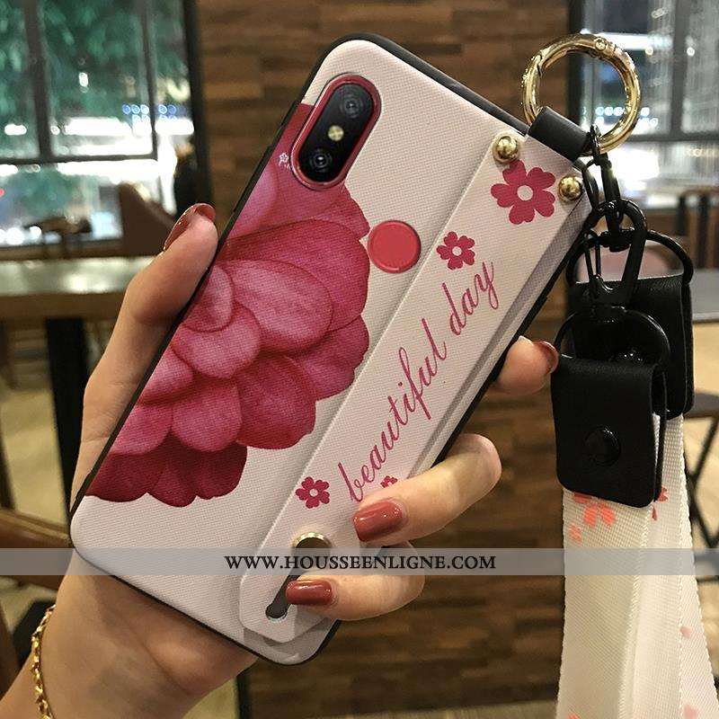 Étui Xiaomi Redmi Note 5 Ornements Suspendus Fluide Doux Blanc Coque Rouge Frais Support Blanche