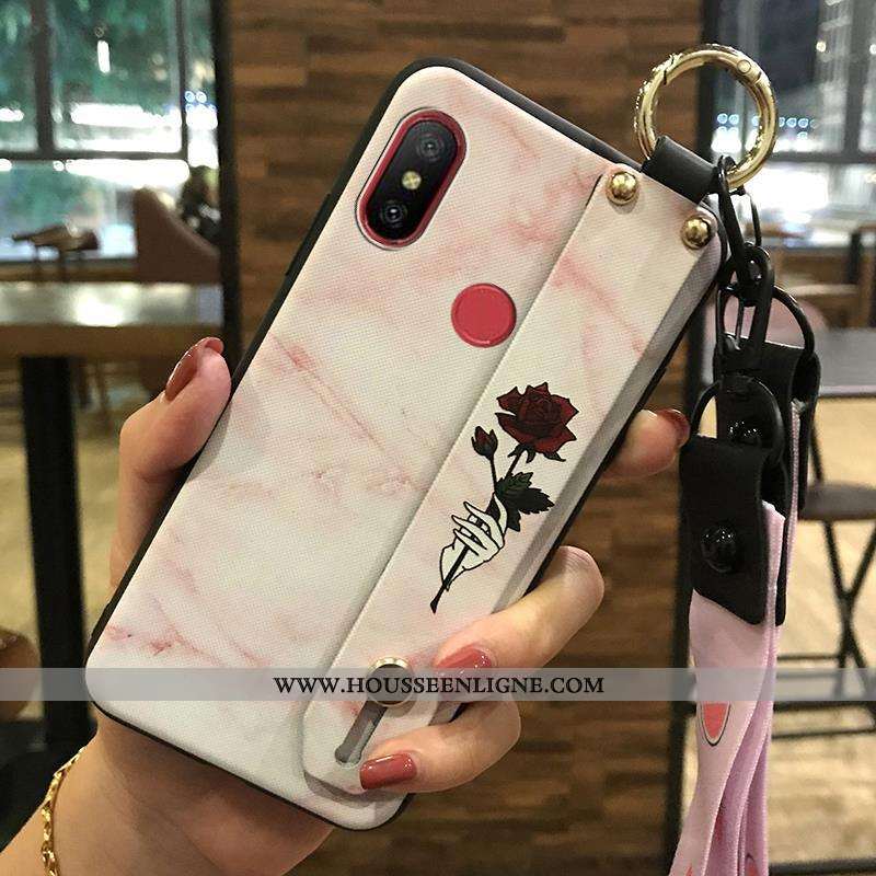 Étui Xiaomi Redmi Note 5 Ornements Suspendus Fluide Doux Blanc Coque Rouge Frais Support Blanche
