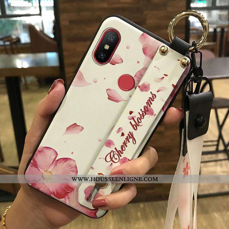 Étui Xiaomi Redmi Note 5 Ornements Suspendus Fluide Doux Blanc Coque Rouge Frais Support Blanche