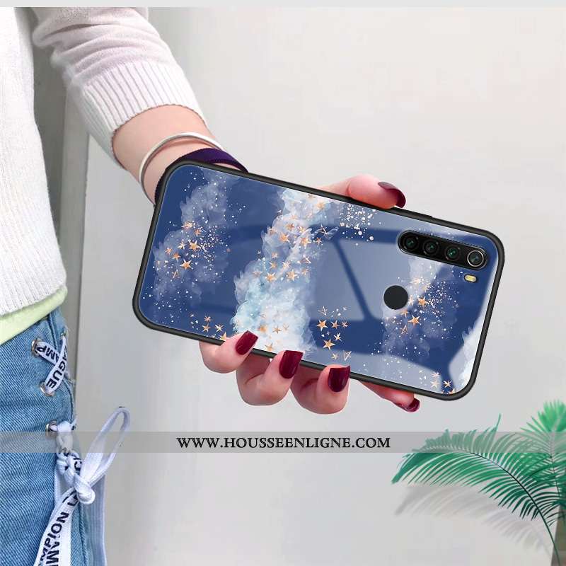 Étui Xiaomi Redmi Note 5 Verre Fluide Doux Plume Simple Protection Net Rouge Silicone Rose