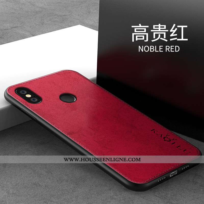 Étui Xiaomi Redmi Note 6 Pro Tendance Modèle Fleurie Silicone Personnalité Simple Gris Tout Compris