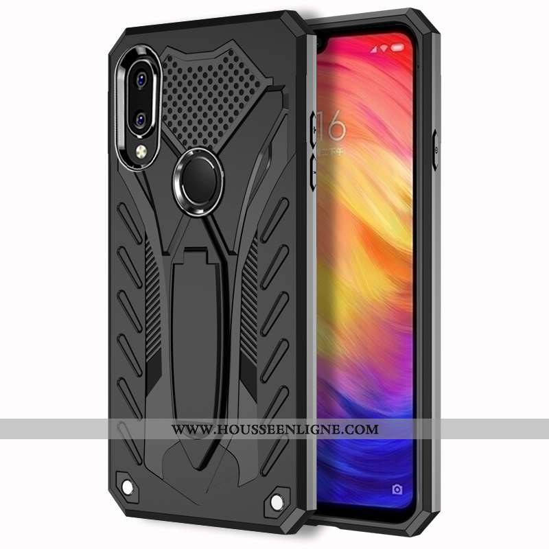 Étui Xiaomi Redmi Note 7 Fluide Doux Silicone Nouveau Net Rouge Ballon Noir Téléphone Portable