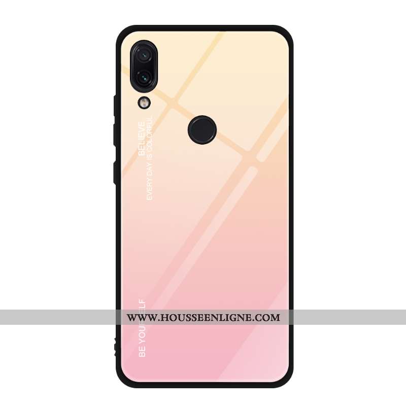 Étui Xiaomi Redmi Note 7 Personnalité Créatif Tout Compris Petit Dégradé Verre Téléphone Portable Bl