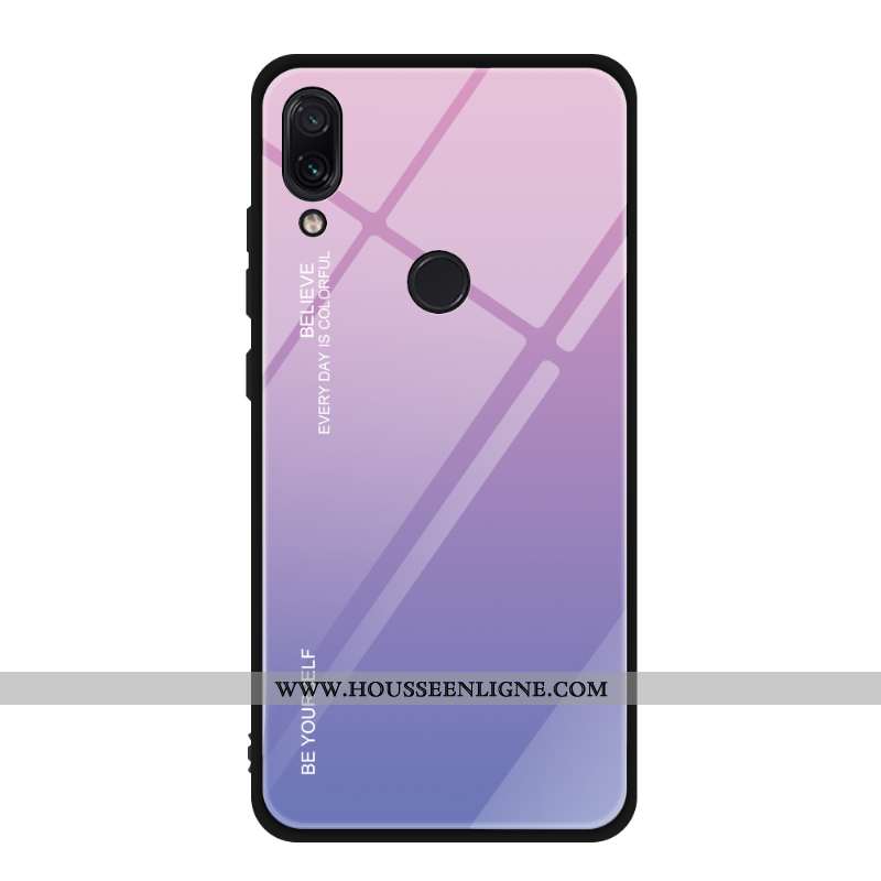 Étui Xiaomi Redmi Note 7 Personnalité Créatif Tout Compris Petit Dégradé Verre Téléphone Portable Bl
