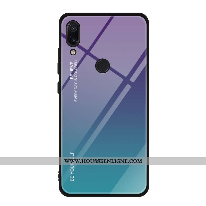 Étui Xiaomi Redmi Note 7 Personnalité Créatif Tout Compris Petit Dégradé Verre Téléphone Portable Bl