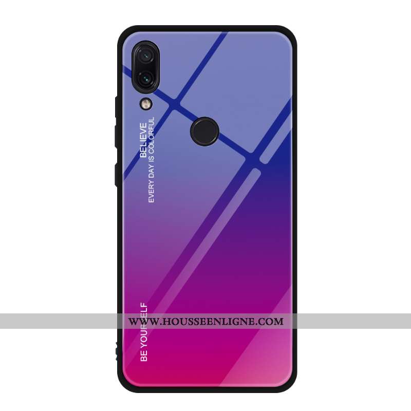Étui Xiaomi Redmi Note 7 Personnalité Créatif Tout Compris Petit Dégradé Verre Téléphone Portable Bl