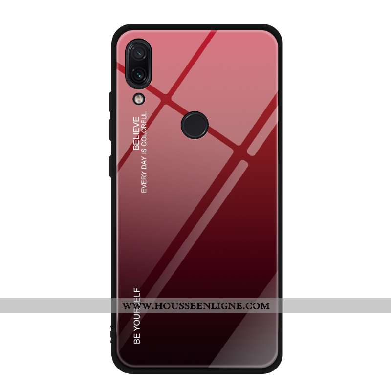 Étui Xiaomi Redmi Note 7 Personnalité Créatif Tout Compris Petit Dégradé Verre Téléphone Portable Bl