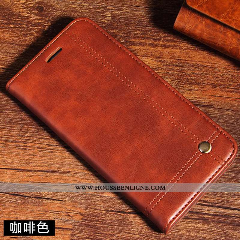 Étui Xiaomi Redmi Note 7 Protection Cuir Véritable Tout Compris Vent Rouge Téléphone Portable Coque 