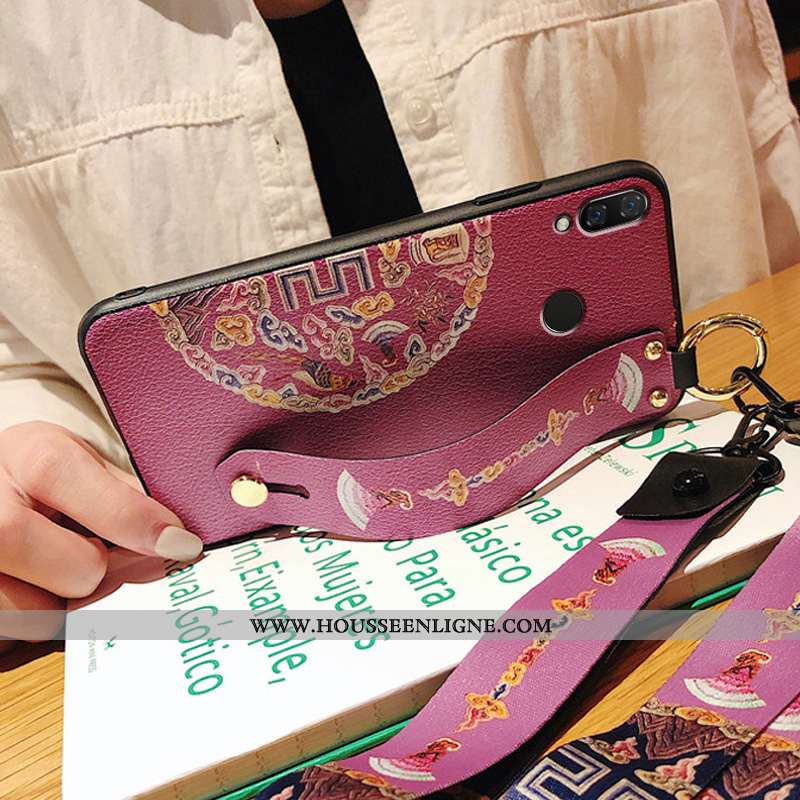 Étui Xiaomi Redmi Note 7 Protection Tendance Rouge Tout Compris Téléphone Portable Coque Rose
