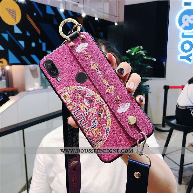 Étui Xiaomi Redmi Note 7 Ultra Tendance Nouveau Fluide Doux Protection Incassable Rose