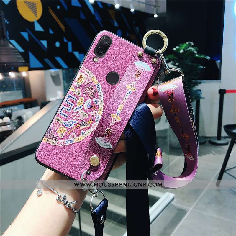 Étui Xiaomi Redmi Note 7 Ultra Tendance Nouveau Fluide Doux Protection Incassable Rose