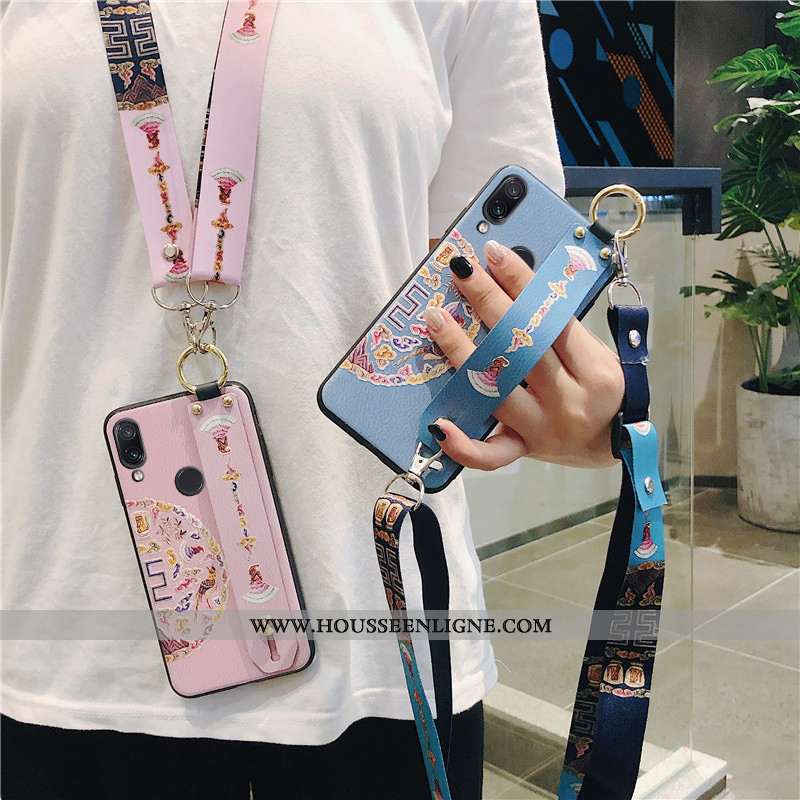 Étui Xiaomi Redmi Note 7 Ultra Tendance Nouveau Fluide Doux Protection Incassable Rose