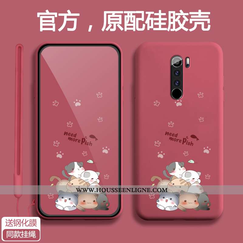 Étui Xiaomi Redmi Note 8 Pro Créatif Dessin Animé Silicone Petit Net Rouge Tout Compris Fluide Doux