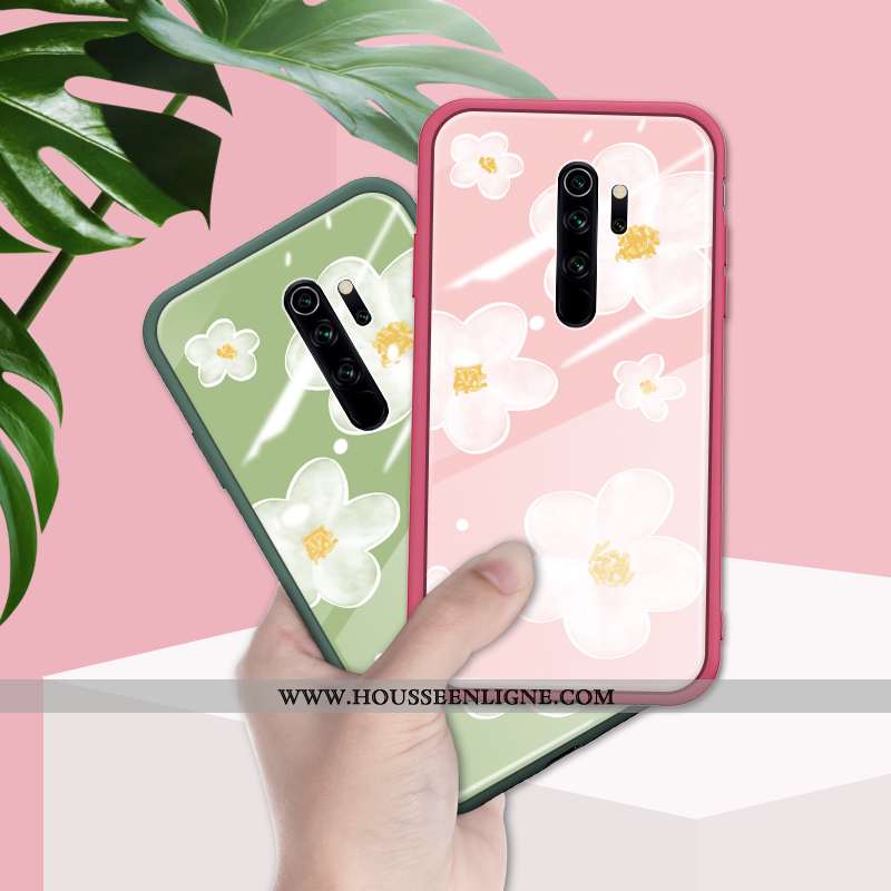 Étui Xiaomi Redmi Note 8 Pro Créatif Silicone Téléphone Portable Difficile Tout Compris Coque Rouge 