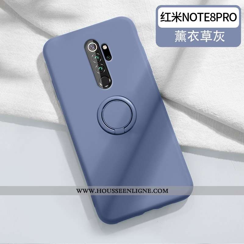 Étui Xiaomi Redmi Note 8 Pro Fluide Doux Silicone Amoureux Téléphone Portable Couleur Unie Simple Su