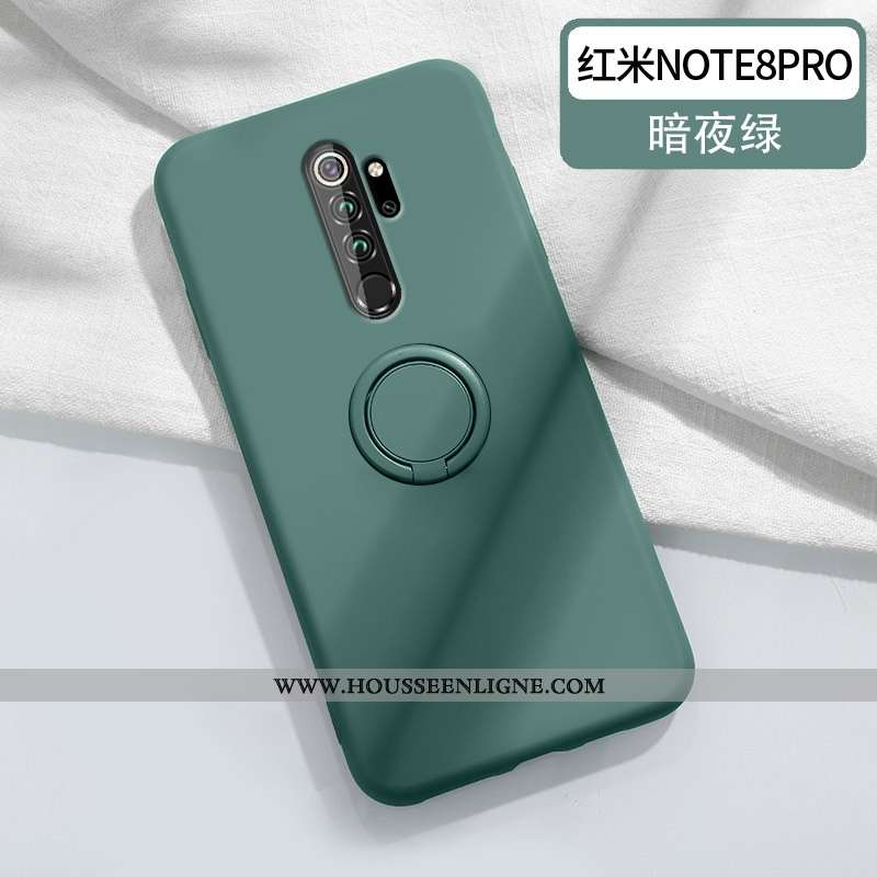 Étui Xiaomi Redmi Note 8 Pro Fluide Doux Silicone Amoureux Téléphone Portable Couleur Unie Simple Su