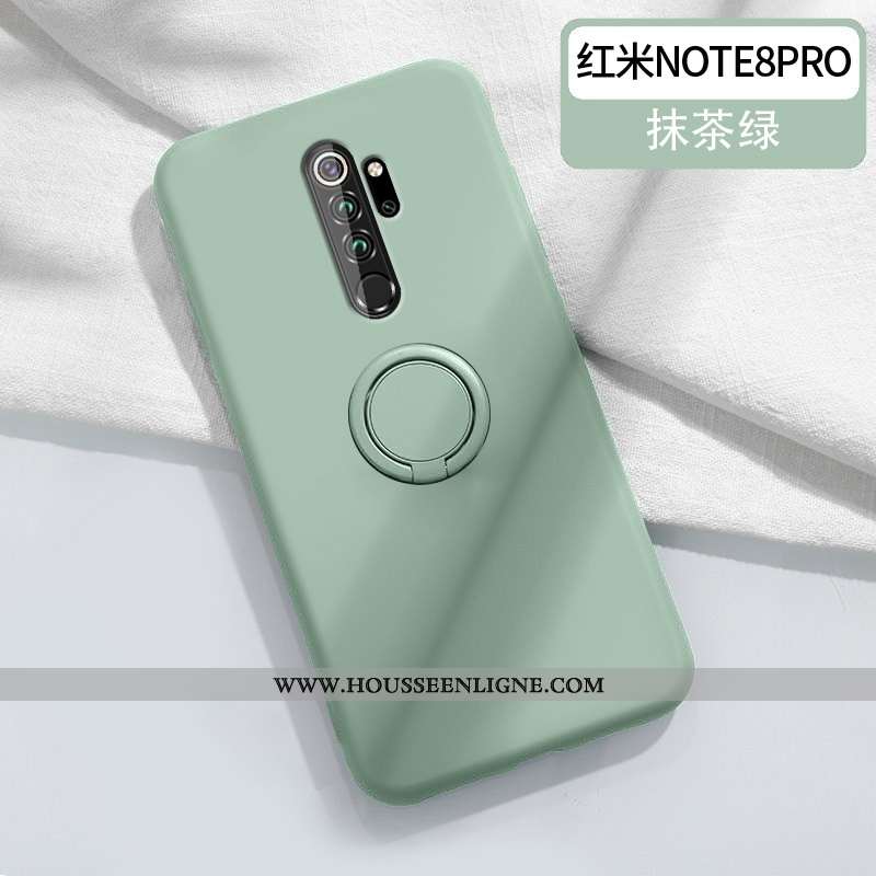 Étui Xiaomi Redmi Note 8 Pro Fluide Doux Silicone Amoureux Téléphone Portable Couleur Unie Simple Su