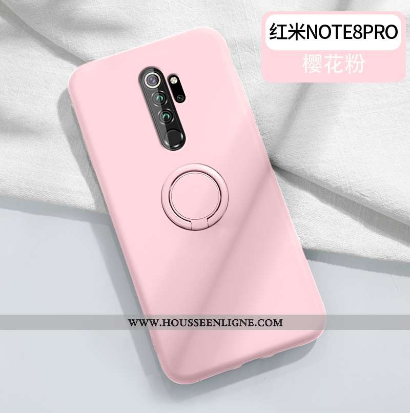 Étui Xiaomi Redmi Note 8 Pro Fluide Doux Silicone Amoureux Téléphone Portable Couleur Unie Simple Su