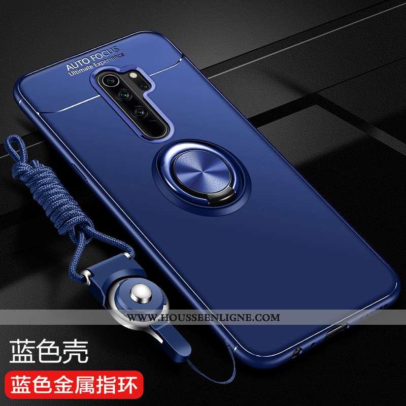 Étui Xiaomi Redmi Note 8 Pro Fluide Doux Silicone Protection Rouge Téléphone Portable Coque Bleu