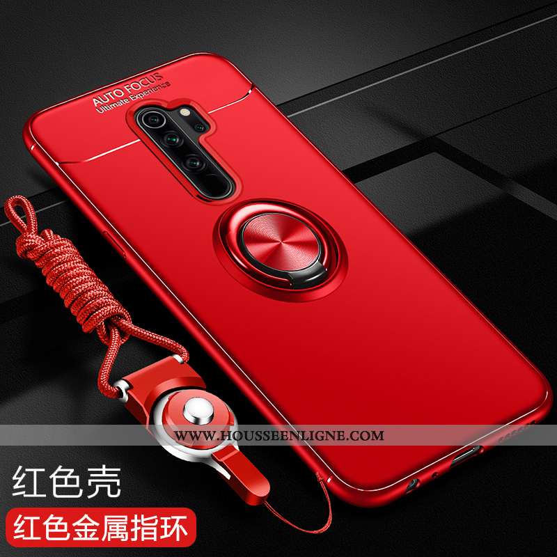 Étui Xiaomi Redmi Note 8 Pro Fluide Doux Silicone Protection Rouge Téléphone Portable Coque Bleu