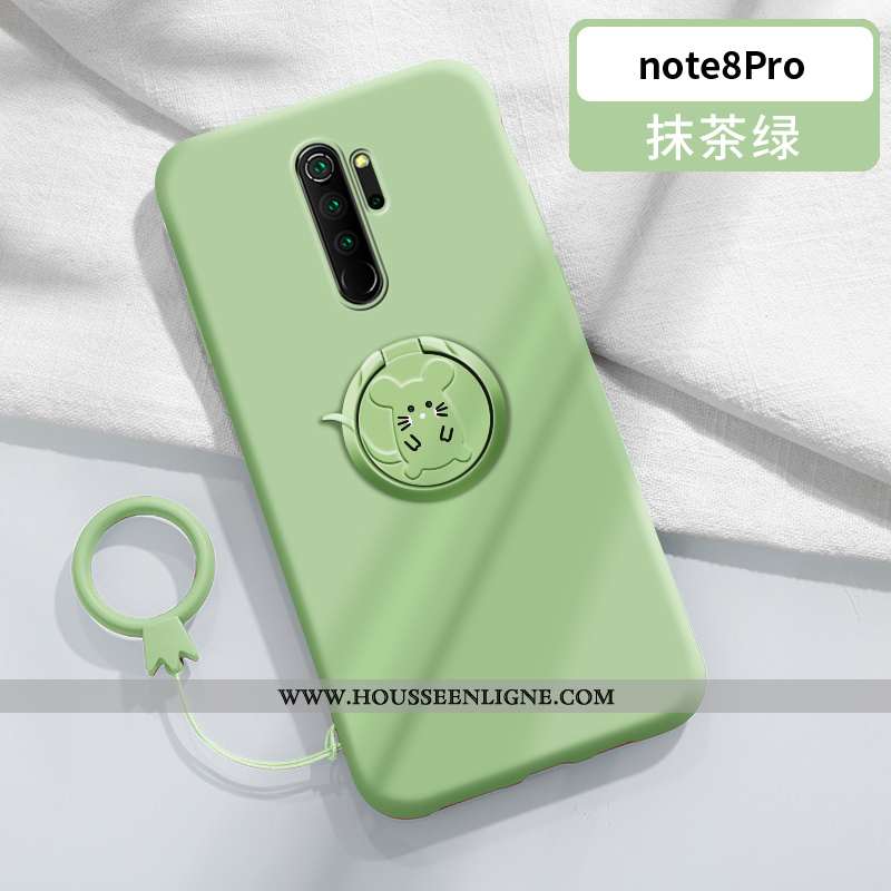 Étui Xiaomi Redmi Note 8 Pro Légère Fluide Doux Ornements Suspendus Anneau Protection Coque Tout Com